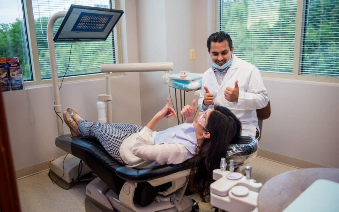 Dr. Javod Gol treating a dental patient