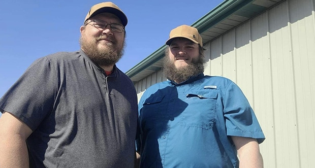 From left, Benjamin Thrash and Jordan Smith, owners of Smash Renovations of Tulsa, just launched their renovation/repair/remodeling business in January. (Courtesy photo)