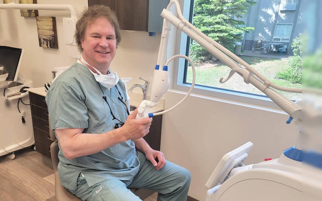 Dr. Mike Dolynchuk, owner of Caroline Dental Center and Dolynchuk Dental Center in Central Alberta.